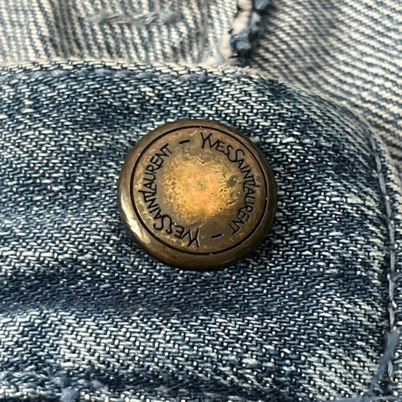 Vintage YSL Yves Saint Laurent Patchwork Jeans - Picture 6 of 13